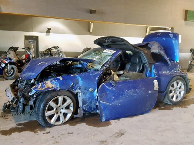 JN1AZ36D44M200113 - 2004 NISSAN 350Z ROADS BLUE photo 9