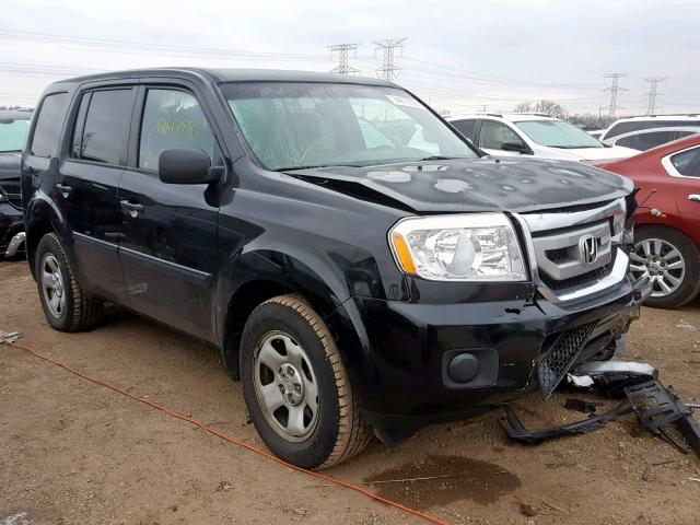 5FNYF4H28BB078514 - 2011 HONDA PILOT LX BLACK photo 1