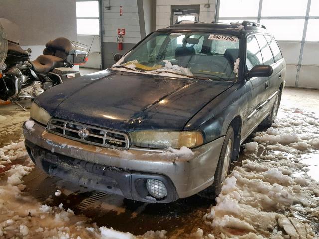 4S3BG6856T7985973 - 1996 SUBARU LEGACY OUT GREEN photo 2