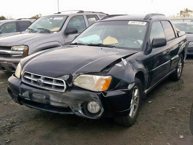 4S4BT62C067106650 - 2006 SUBARU BAJA SPORT BLACK photo 2