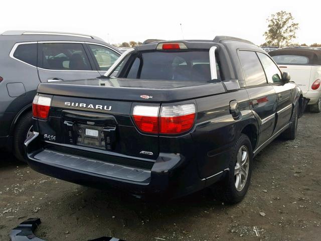 4S4BT62C067106650 - 2006 SUBARU BAJA SPORT BLACK photo 4