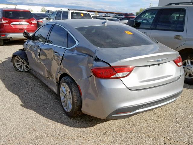 1C3CCCAB0GN137382 - 2016 CHRYSLER 200 LIMITE SILVER photo 3