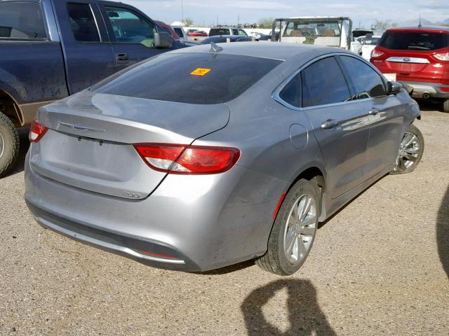 1C3CCCAB0GN137382 - 2016 CHRYSLER 200 LIMITE SILVER photo 4