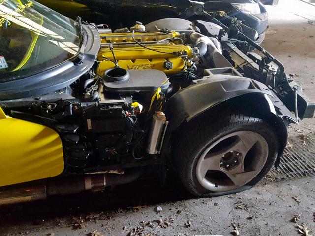 1B3BR65E1PV200583 - 1993 DODGE VIPER RT-1 YELLOW photo 9