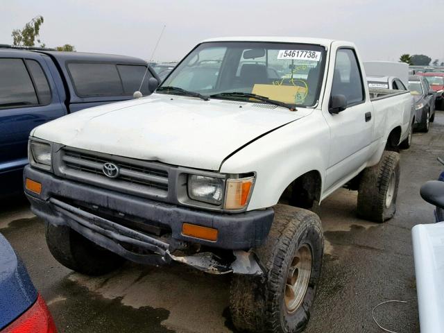 JT4RN01P2P7062604 - 1993 TOYOTA PICKUP 1/2 WHITE photo 2