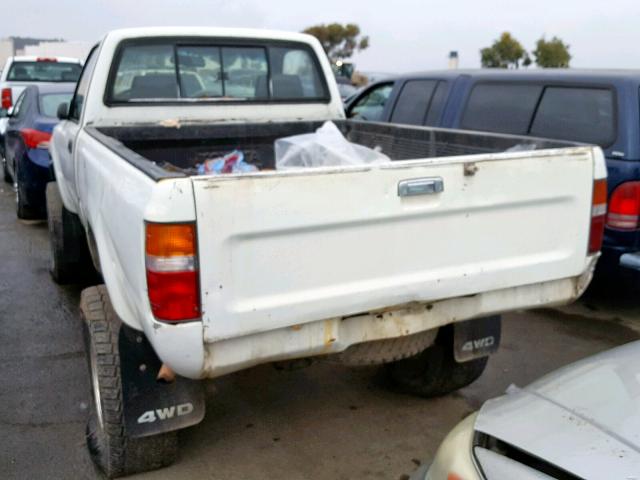 JT4RN01P2P7062604 - 1993 TOYOTA PICKUP 1/2 WHITE photo 3