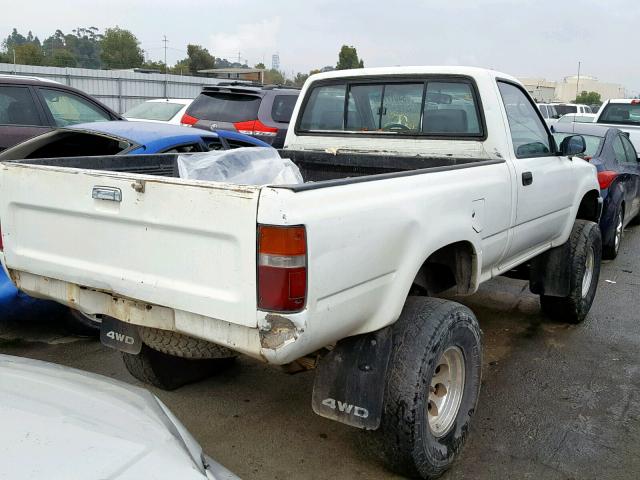 JT4RN01P2P7062604 - 1993 TOYOTA PICKUP 1/2 WHITE photo 4