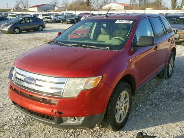 2FMDK48C07BB27093 - 2007 FORD EDGE SEL RED photo 2