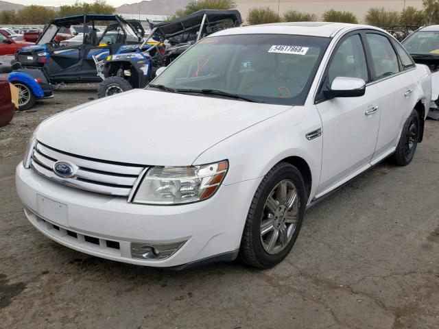 1FAHP25W78G154172 - 2008 FORD TAURUS LIM WHITE photo 2