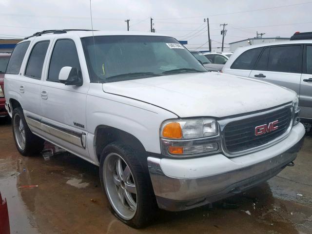 1GKEC13V82R186805 - 2002 GMC YUKON WHITE photo 1