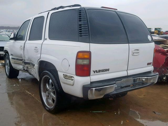 1GKEC13V82R186805 - 2002 GMC YUKON WHITE photo 3