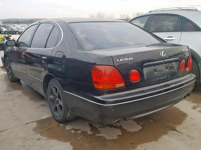 JT8BD69S220158863 - 2002 LEXUS GS 300 BLACK photo 3