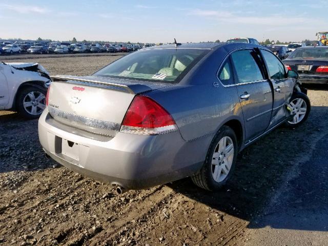 2G1WU58R079320510 - 2007 CHEVROLET IMPALA LTZ GRAY photo 4