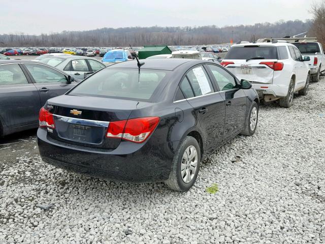 1G1PC5SH0C7155111 - 2012 CHEVROLET CRUZE LS BLACK photo 4