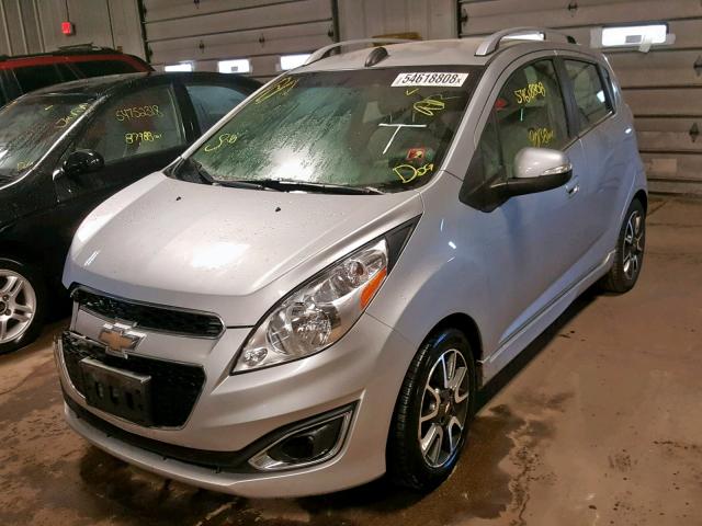 KL8CF6S98FC764060 - 2015 CHEVROLET SPARK 2LT SILVER photo 2