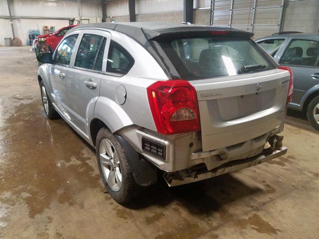 1B3CB4HA1AD662208 - 2010 DODGE CALIBER SX SILVER photo 3