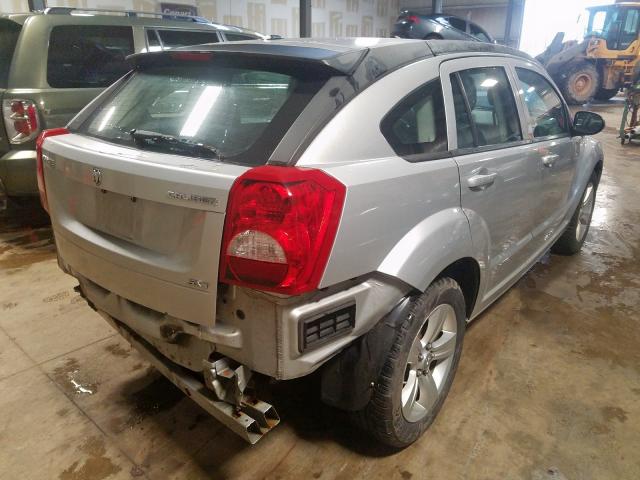 1B3CB4HA1AD662208 - 2010 DODGE CALIBER SX SILVER photo 4