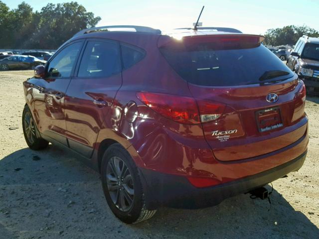 KM8JU3AG2FU043127 - 2015 HYUNDAI TUCSON LIM RED photo 3