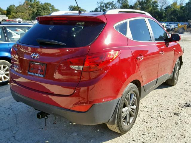 KM8JU3AG2FU043127 - 2015 HYUNDAI TUCSON LIM RED photo 4