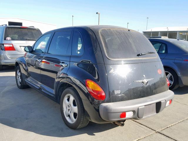 3C4FY4BB61T265406 - 2001 CHRYSLER PT CRUISER BLACK photo 3