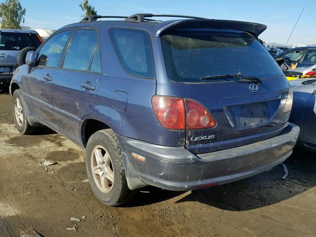 JT6HF10U8Y0116348 - 2000 LEXUS RX 300 BLUE photo 3