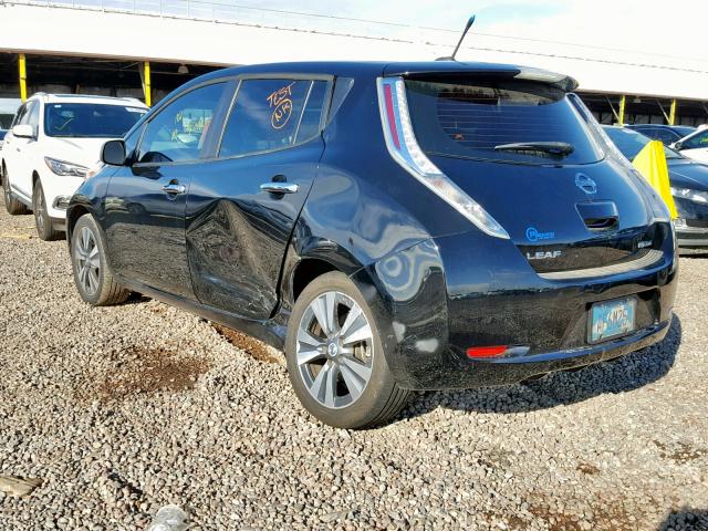 1N4AZ0CP0DC405417 - 2013 NISSAN LEAF S BLACK photo 3