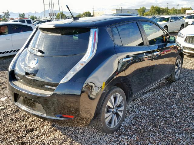 1N4AZ0CP0DC405417 - 2013 NISSAN LEAF S BLACK photo 4