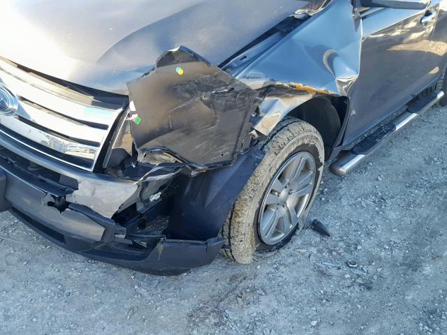 2FMDK46C29BA63869 - 2009 FORD EDGE SE GRAY photo 9