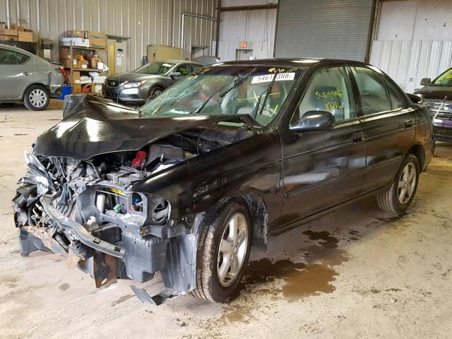 3N1AB51A04L739836 - 2004 NISSAN SENTRA 2.5 BLACK photo 2