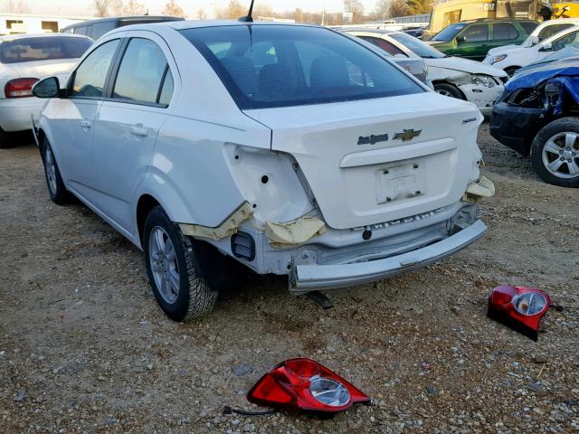 1G1JA5SH6C4108999 - 2012 CHEVROLET SONIC LS WHITE photo 3