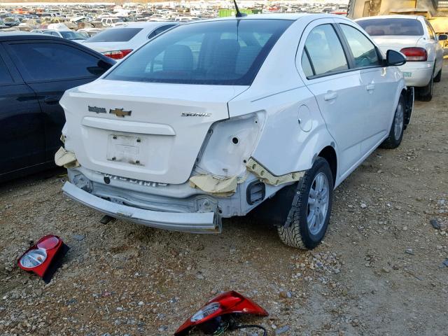 1G1JA5SH6C4108999 - 2012 CHEVROLET SONIC LS WHITE photo 4