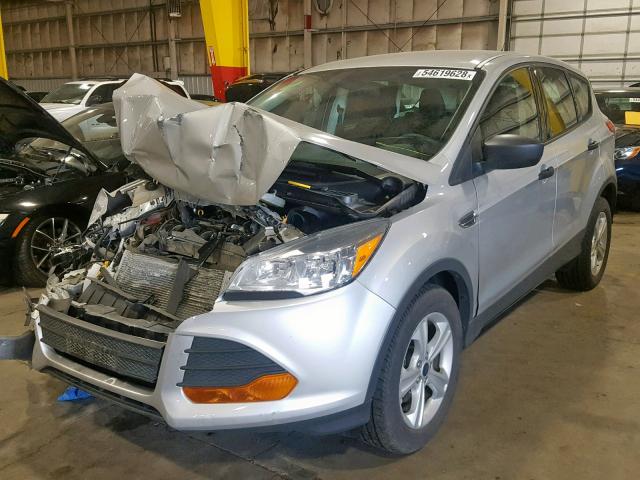 1FMCU0F76FUA43891 - 2015 FORD ESCAPE S SILVER photo 2