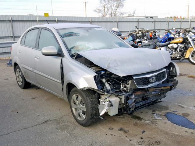 KNADH4A32B6955311 - 2011 KIA RIO BASE SILVER photo 1