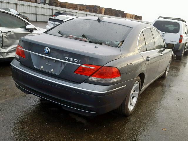 WBAHL83586DT04935 - 2006 BMW 750 I CHARCOAL photo 4