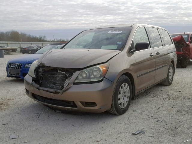 5FNRL38228B066438 - 2008 HONDA ODYSSEY LX GOLD photo 2