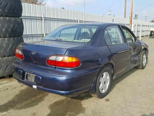 1G1NE52J016120169 - 2001 CHEVROLET MALIBU LS Көк фото 4