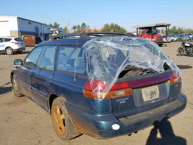 4S3BK4352X7308905 - 1999 SUBARU LEGACY L GREEN photo 3