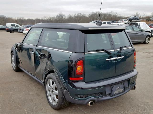 WMWMM33589TP93412 - 2009 MINI COOPER S C GREEN photo 3