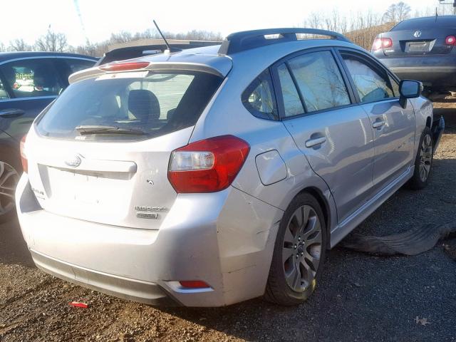 JF1GPAZ6XF8245282 - 2015 SUBARU IMPREZA SP SILVER photo 4