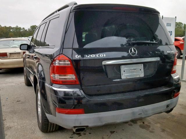 4JGBF22EX7A246307 - 2007 MERCEDES-BENZ GL 320 CDI BLACK photo 3