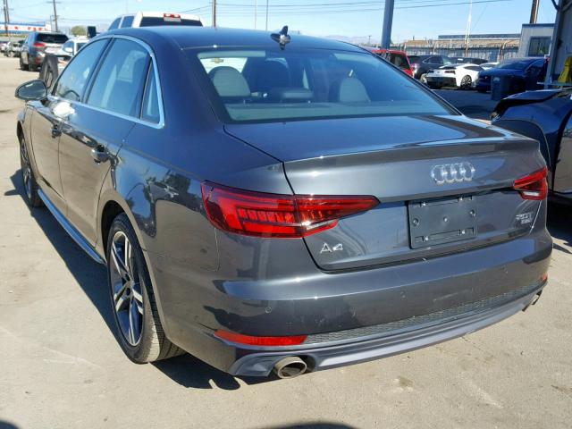 WAULMAF48JA074518 - 2018 AUDI A4 ULTRA P GRAY photo 3