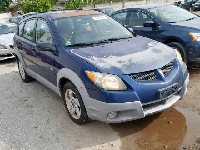 5Y2SL62843Z406806 - 2003 PONTIAC VIBE BLUE photo 1