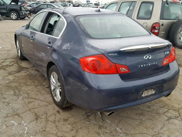 JN1CV6AR6CM970997 - 2012 INFINITI G37 BLUE photo 3