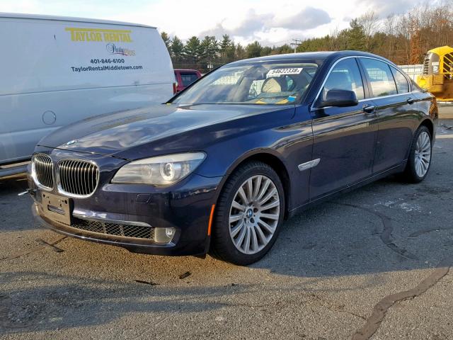 WBAKC6C59CC396195 - 2012 BMW 750 XI BLUE photo 2