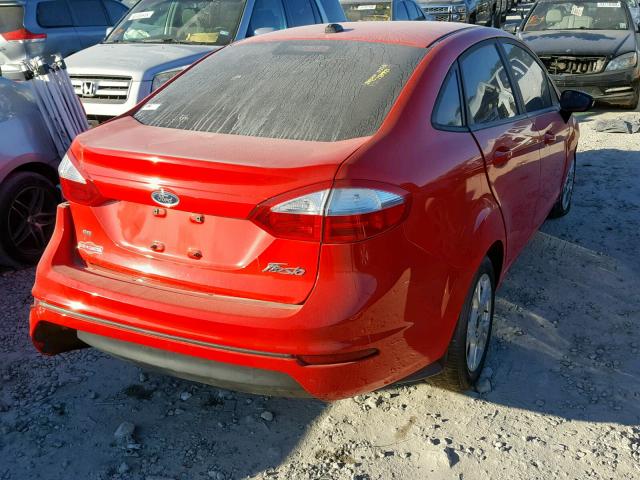 3FADP4BJ9FM191312 - 2015 FORD FIESTA SE RED photo 4