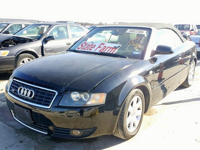 WAUDT48H65K011541 - 2005 AUDI A4 QUATTRO BLACK photo 2