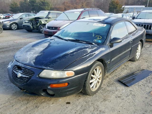 4C3AU52N6WE147629 - 1998 CHRYSLER SEBRING LX BLACK photo 2