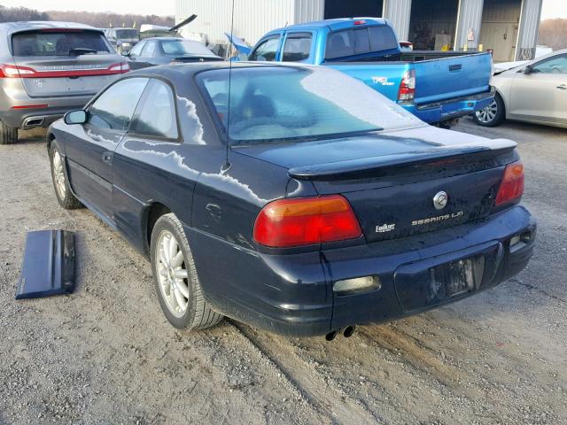 4C3AU52N6WE147629 - 1998 CHRYSLER SEBRING LX BLACK photo 3