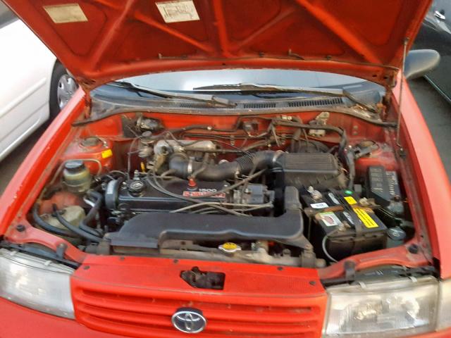 JT2EL43A6M0101261 - 1991 TOYOTA TERCEL DEL RED photo 7