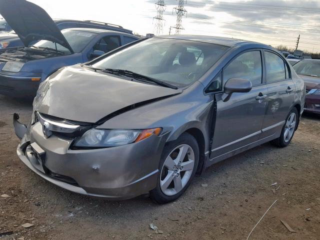 2HGFA16978H344355 - 2008 HONDA CIVIC EXL GRAY photo 2